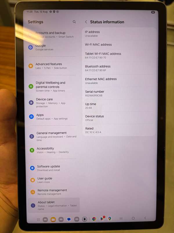 Samsung Galaxy S9FE 128GB Wi-Fi