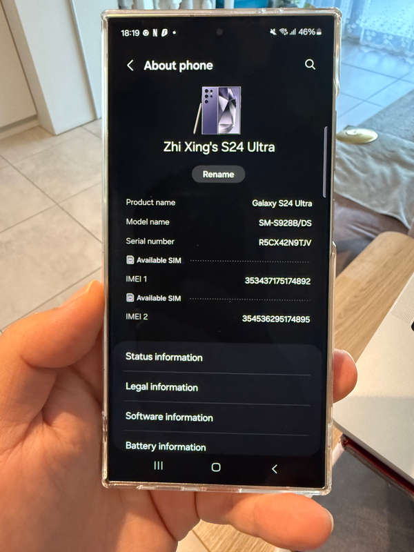 Samsung Galaxy S24 ultra dual sim 256GB12GBTitanium Violet