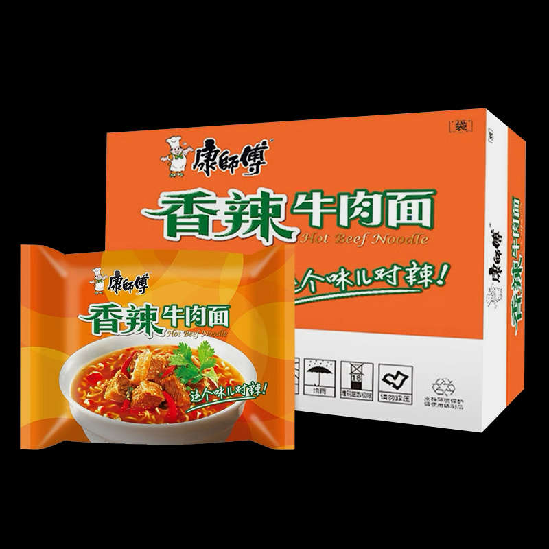 Master Kang Ramen Noodle Instant Noodle - Spicy Beef - 2400 g 24 Packs (Full Box)