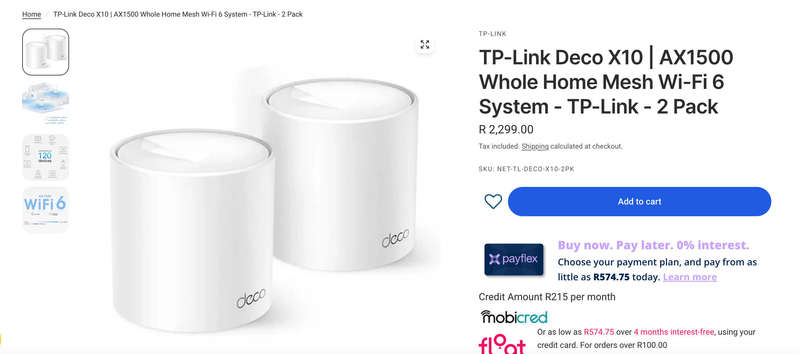 TP-Link Deco X10 | AX1500 Whole Home Mesh Wi-Fi 6 System - TP-Link - 2 Pack