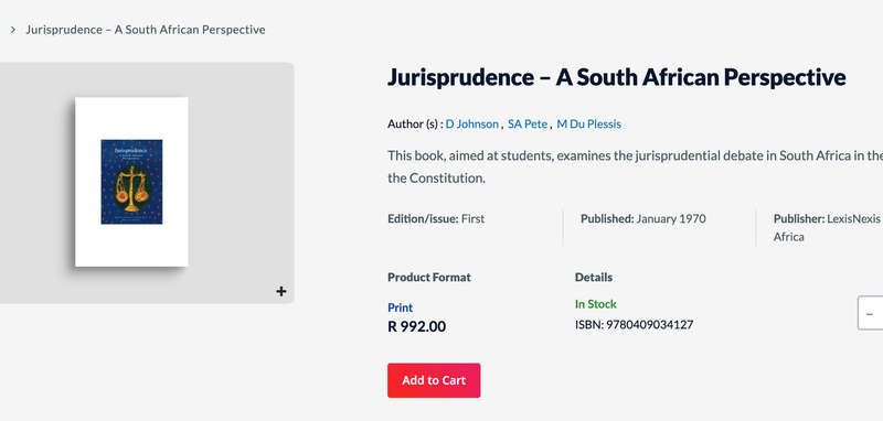 Jurisprudence A South African Perspective