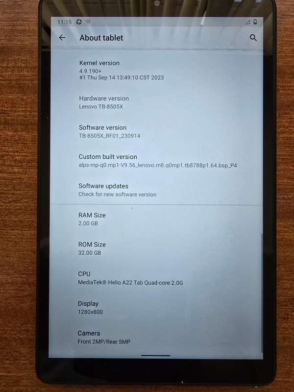 Lenovo Tab M8 TB-8505X 8inch Black Tablet -IPS HD 4GLTE