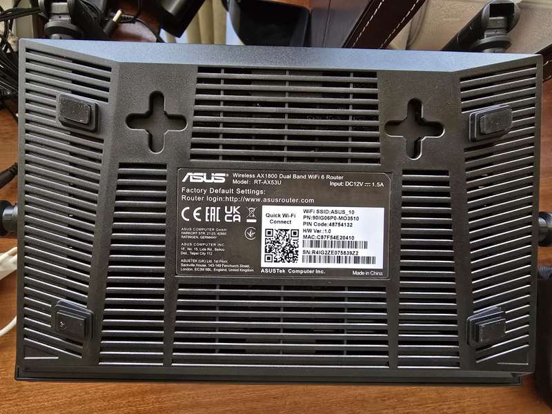 ASUS RT-AX53U AX1800 AiMesh Extendable Wifi 6 Router