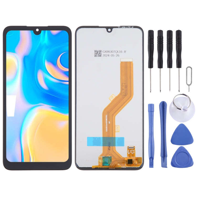 Itel A04 LCD Screen - LCD Touch Digitizer Assembly with Tools (Local Stock)