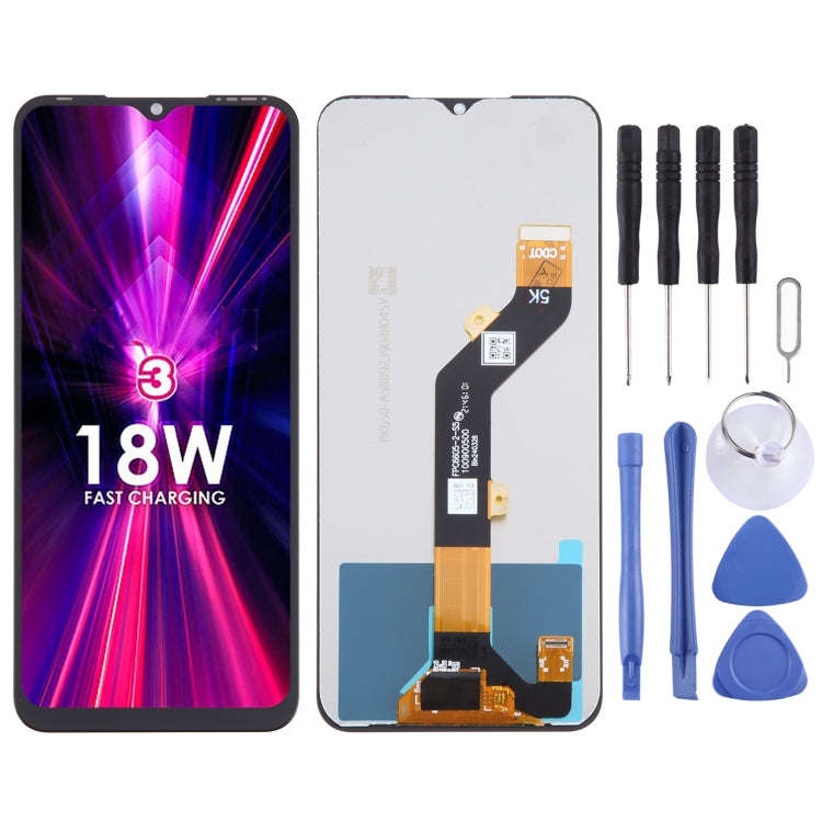 Itel Vision 3 LCD Screen - LCD Touch Digitizer Assembly with Tools (Local Stock)