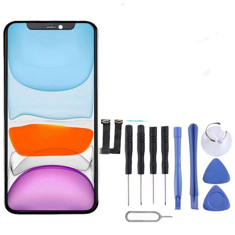 IPhone 11 LCD Screen - LCD Screen Touch Digitizer Assembly with Tools (Black) (Local Stock)