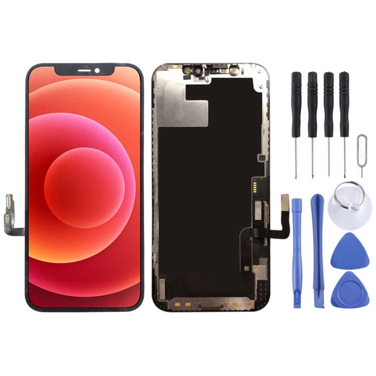 IPhone 12 LCD Screen - LCD Screen Touch Digitizer Assembly with Tools (Black) (Local Stock)