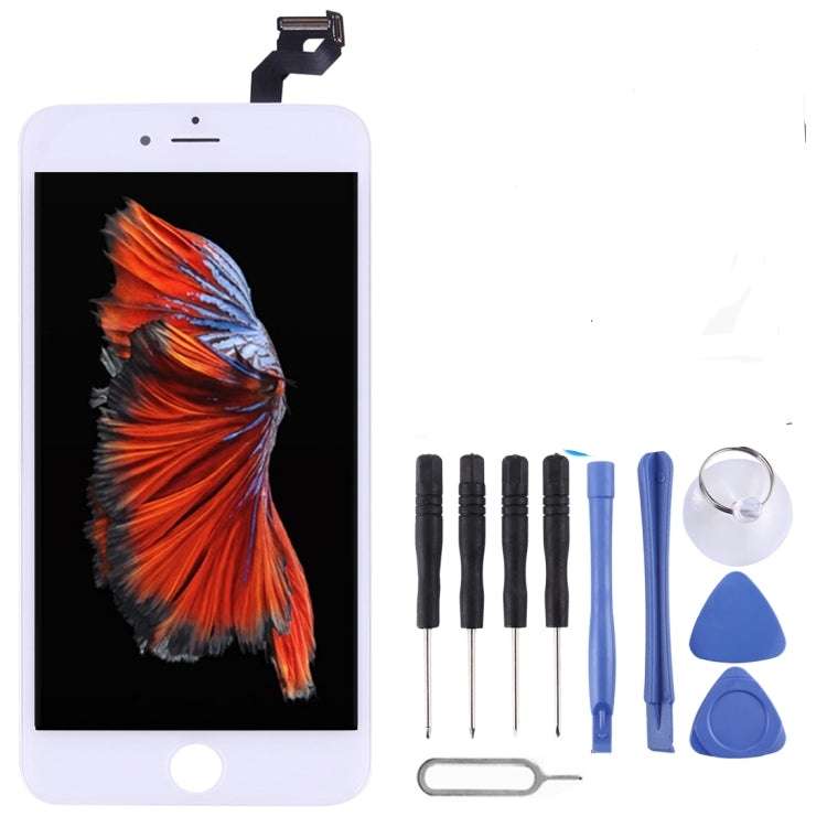 IPhone 6S Plus LCD Screen - LCD Screen Touch Digitizer Assembly with Tools (White) (Local Stock)