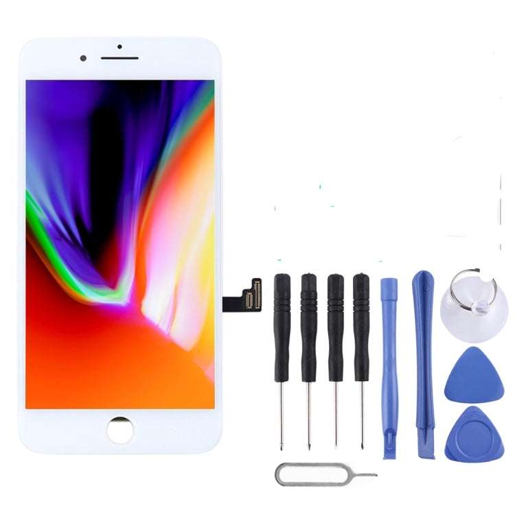 IPhone 8 Plus LCD Screen - LCD Screen Touch Digitizer Assembly with Tools (White) (Local Stock)
