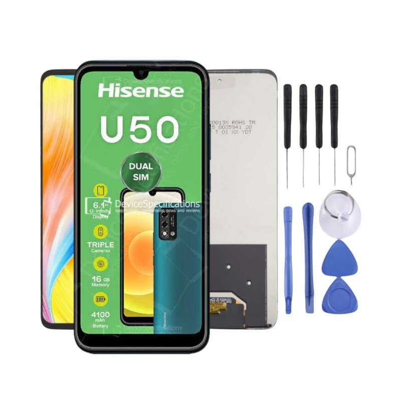 Hisense U50 LCD Screen - LCD Touch Digitizer Assembly with Tools (Local Stock)