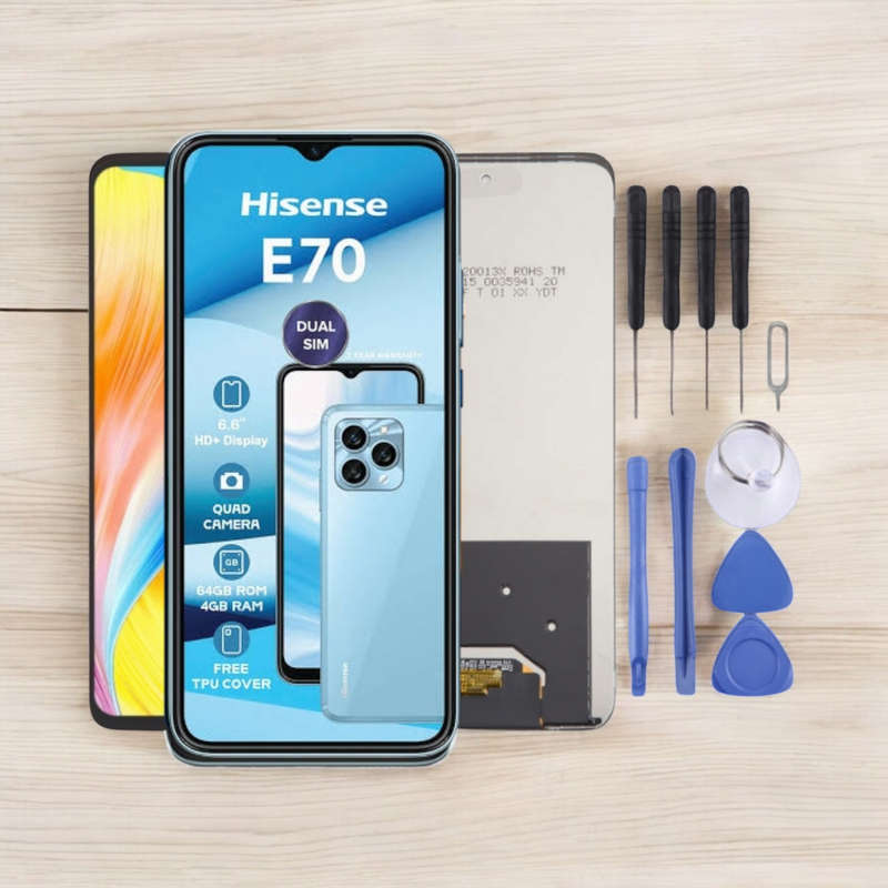 Hisense E70 LCD Screen - LCD Touch Digitizer Assembly with Tools