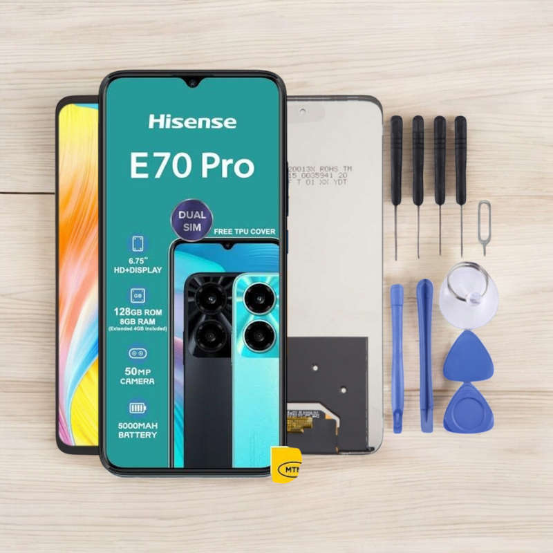 Hisense E70 Pro LCD Screen - LCD Touch Digitizer Assembly with Tools (Local Stock)