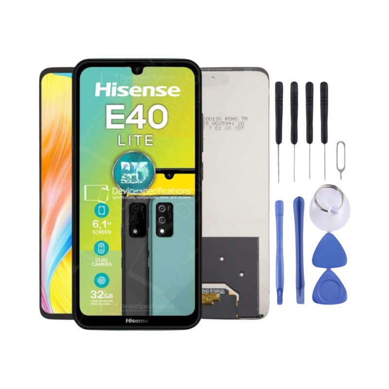 Hisense E40 Lite LCD Screen - LCD Touch Digitizer Assembly with Tools (Local Stock)