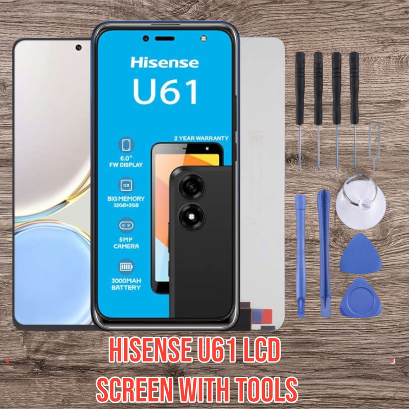 Hisense U61 LCD Screen - LCD Screen Touch Digitizer Assembly (Local Stock)