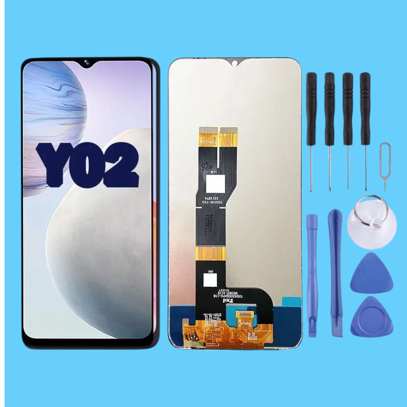 Vivo Y02 LCD Screen - LCD Touch Digitizer Assembly with Tools