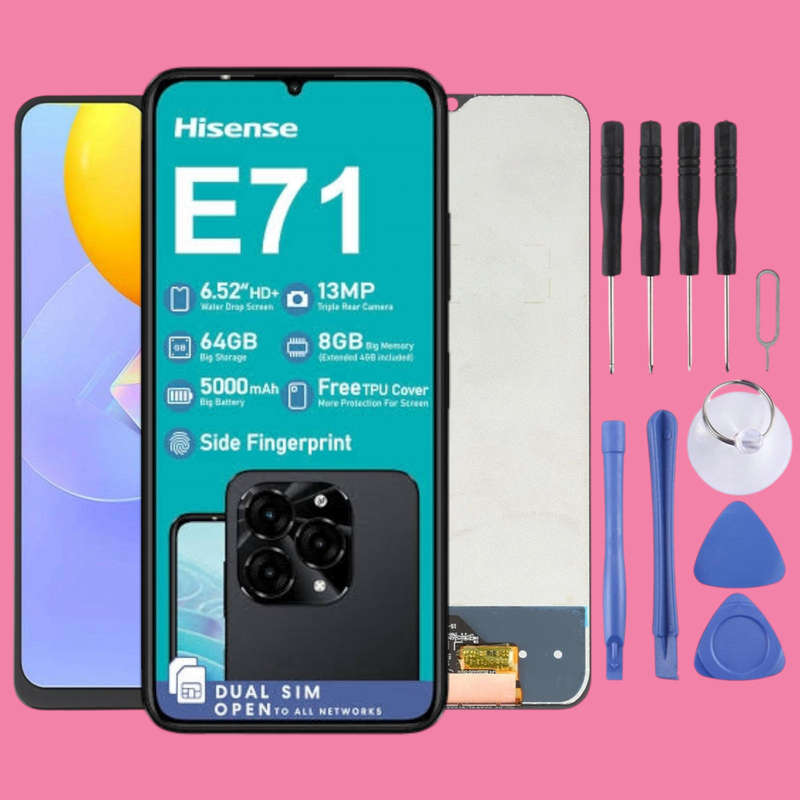 Hisense E71 LCD Screen - LCD Touch Digitizer Assembly with Tools
