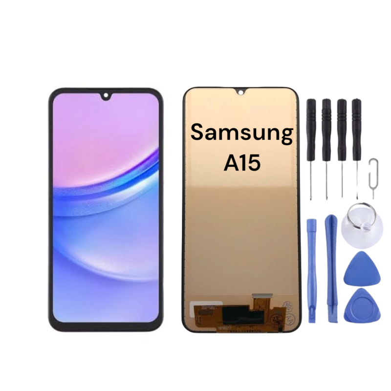 Samsung A15 LCD Screen - LCD Screen Touch Digitizer Assembly SM-A155 with Tools (Local Stock)