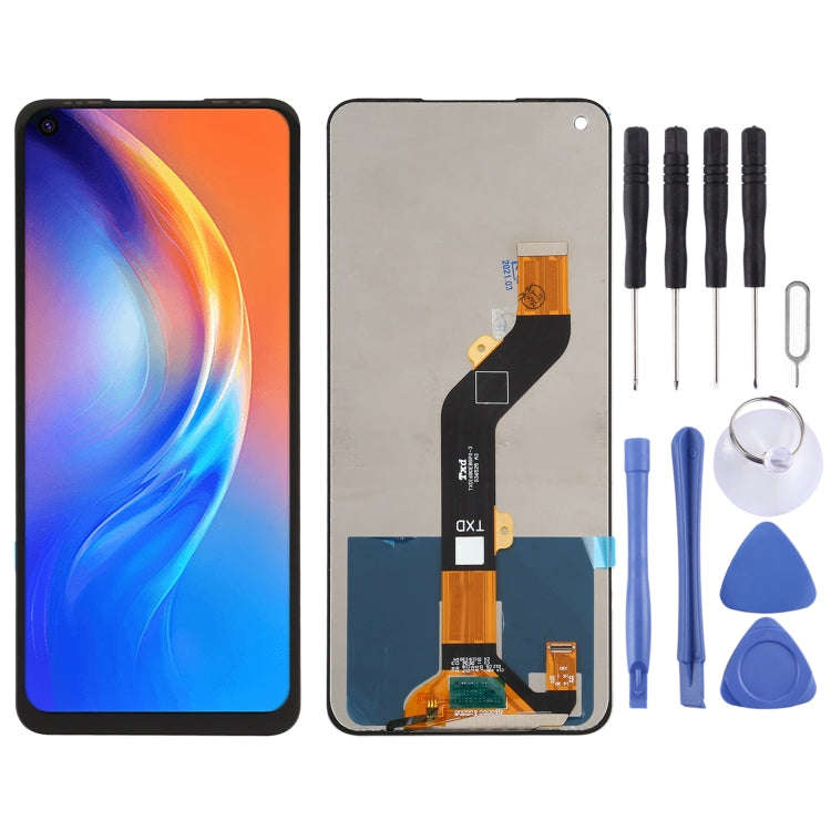 Tecno Spark 6 LCD Screen - LCD Touch Digitizer Assembly with Tools KE7 (Local Stock)