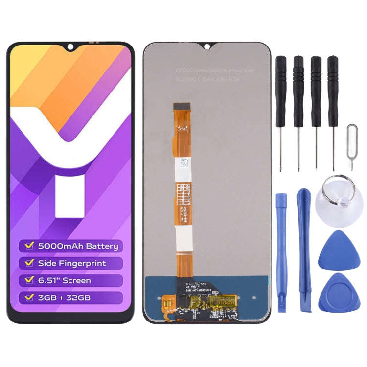 Vivo Y15S LCD Screen - LCD Touch Digitizer Assembly with Tools (Local Stock)