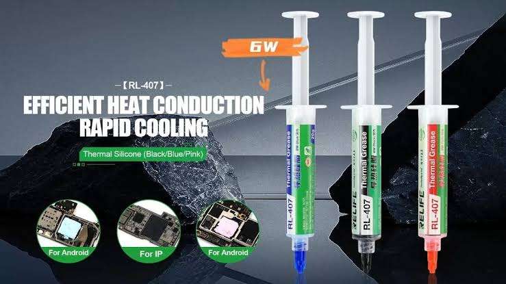 Silicon Thermal Paste RL-407 - Thermal Paste - 20g (Blue Colour)(High Quality)(Local Stock)