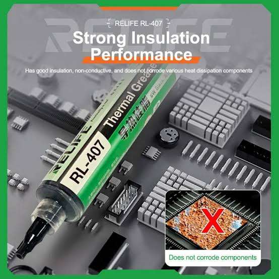 Silicon Thermal Paste RL-407 - Thermal Paste - 20g (Blue Colour)(High Quality)(Local Stock)