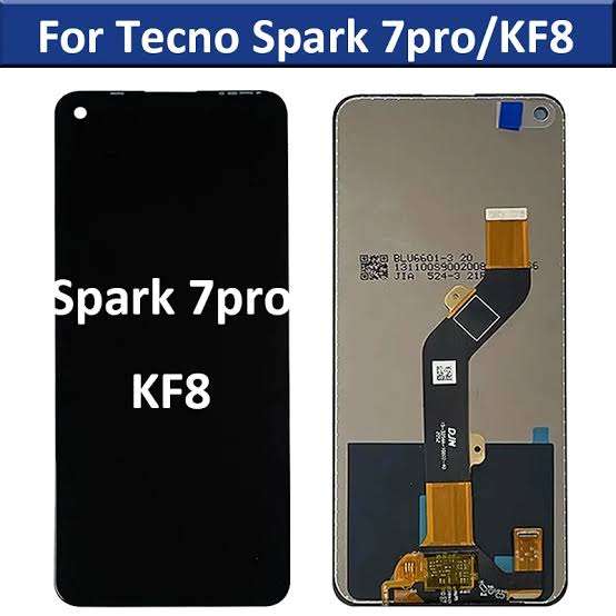 Tecno Spark 7 Pro Screen Replacement Screen - LCD Screen Touch Digitizer Assembly (Local Stock)