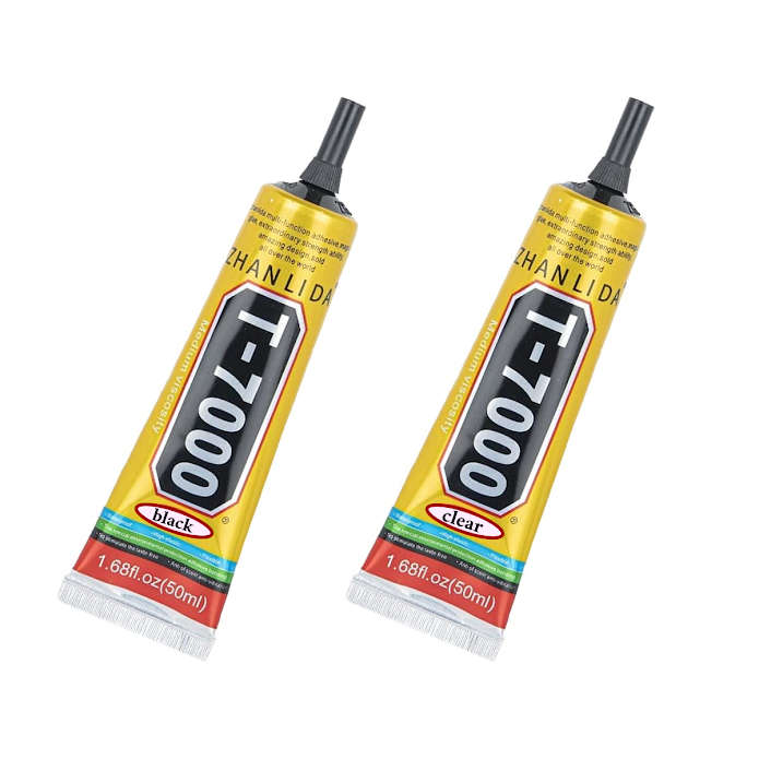 Adhesive Glue T-7000 50ml Mobile Phone LCD Repair 2pc - (Black and Clear ) (Local Stock) (Brand New)