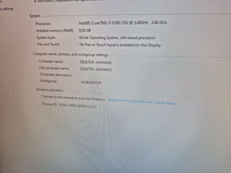 8th gen Core I3 bundle