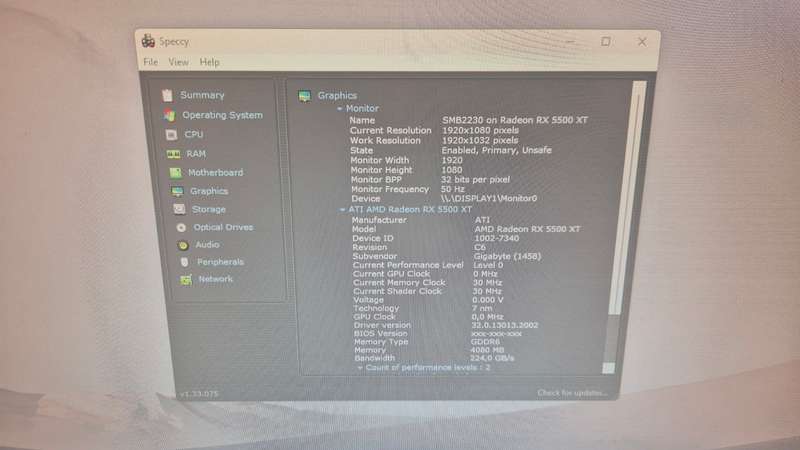 Gigabyte RX5500XT 4GB