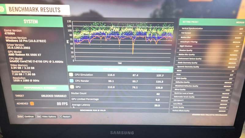 Gigabyte RX5500XT 4GB