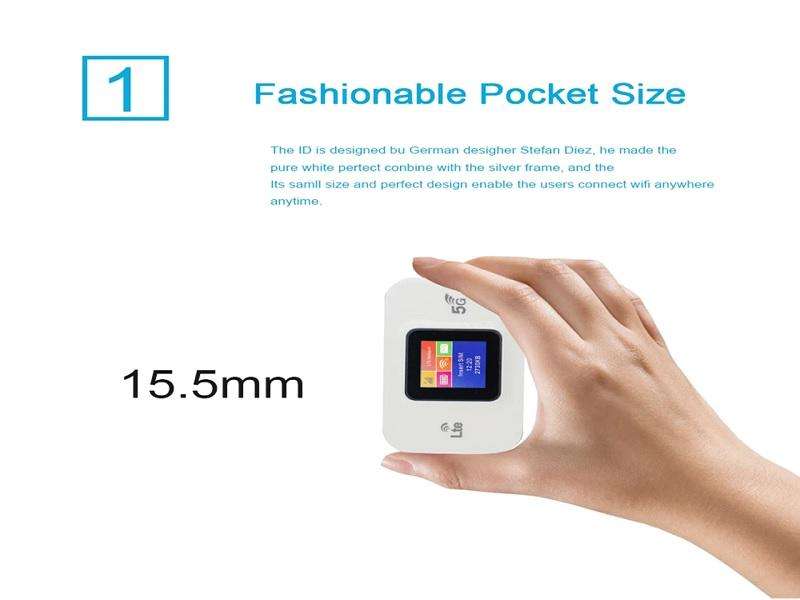 4G/5G Mobile Wifi Lcd Pocket Router LTE 150MBPS WIFI 300 MBPS-BATT-3000 MAH