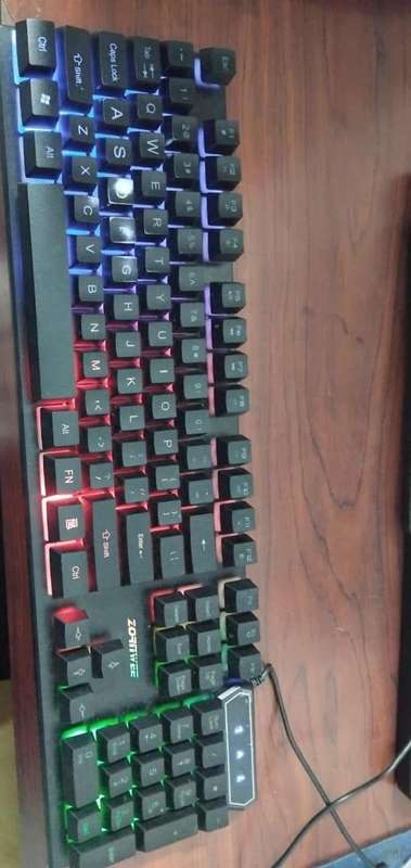 USED ZORNWE Gaming Wired Keyboard