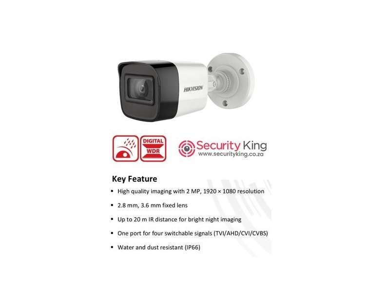 USED HIKVISION Exir Bullet 2Mp 2.8Mm