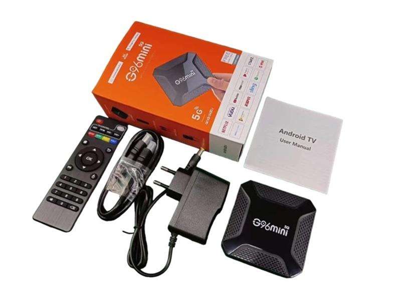 ANDROID Tv Box 8K Ultra Model-G96Pro 1+8 NETFLIX-YOUTUBE-DISNEY-GOOGLE PLAY-PRIME