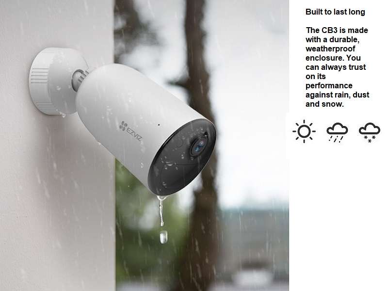 Ezviz CS-CB3/SP 1080p Smart Home Battery Camera With Solar Panel