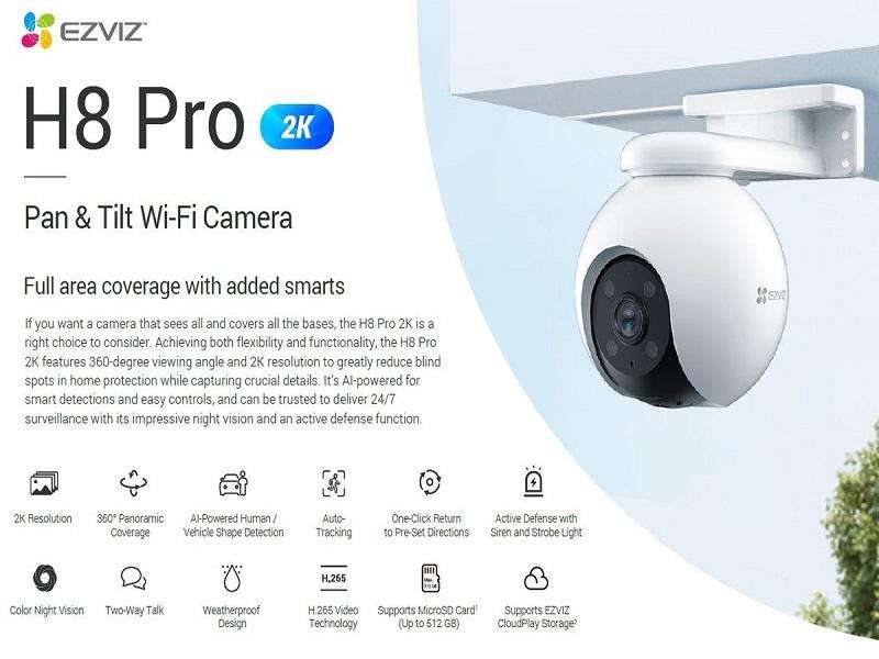 EZVIZ Cs-H8-3Mp 4Mm Smart Home Camera