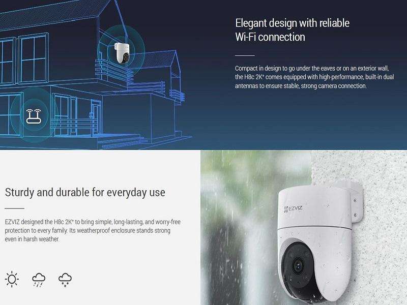 EZVIZ Cs-H8C-4Mp 4Mm Smart Home Camera