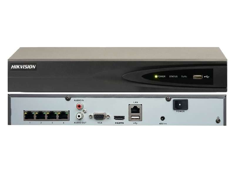 USED HIKVISION Nvr 4Ch 4K With 4 Poe
