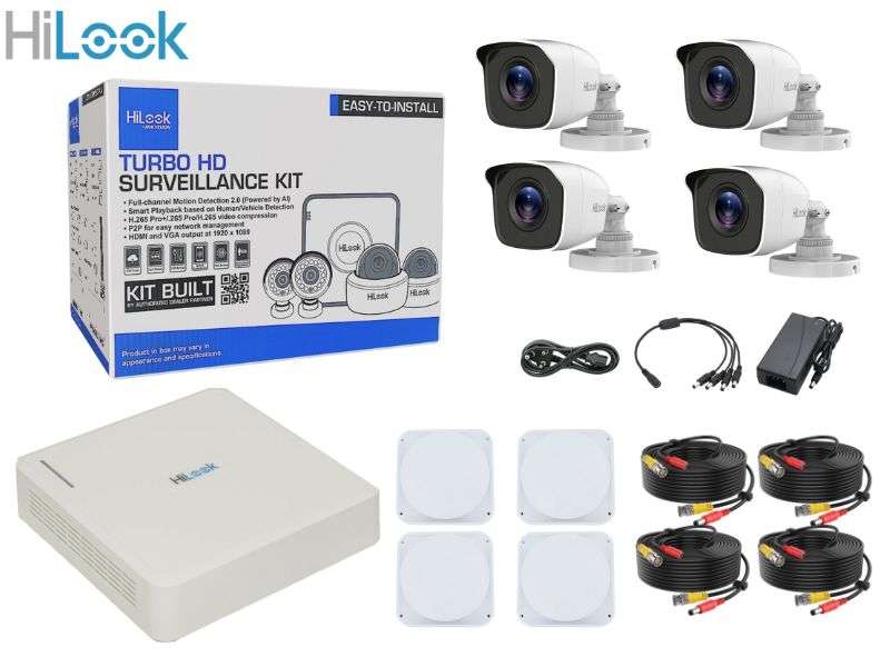 HILOOK 4Ch 2Mp Bullet Kit 20M Cable