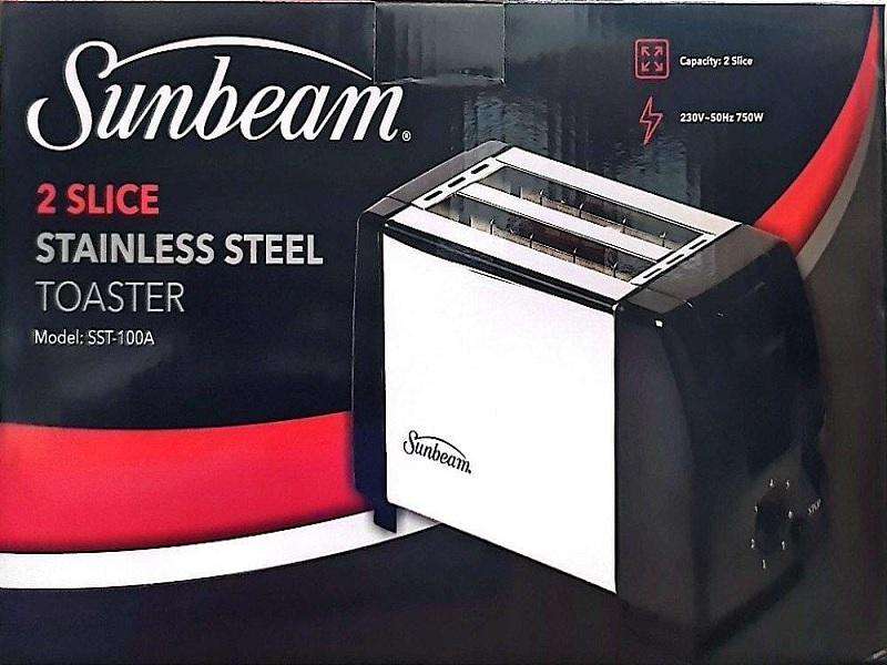 SUNBEAM 2 Slice Deluxe Black Toaster