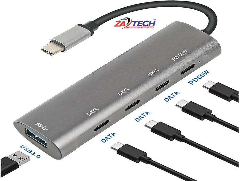 TYPE C To Usb3.0-Type C X 3 - Pd 60W