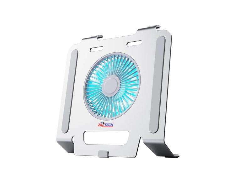 ZATECH Laptop Stand With Electric Fan COLOR - SILVER