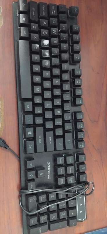 USED ZORNWE Gaming Wired Keyboard