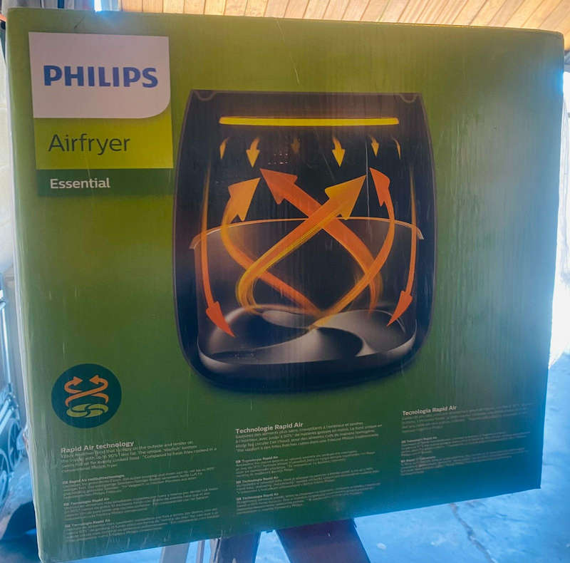 USED PHILIPS XL ESSENTIAL AIRFRYER BLACK 6.2L