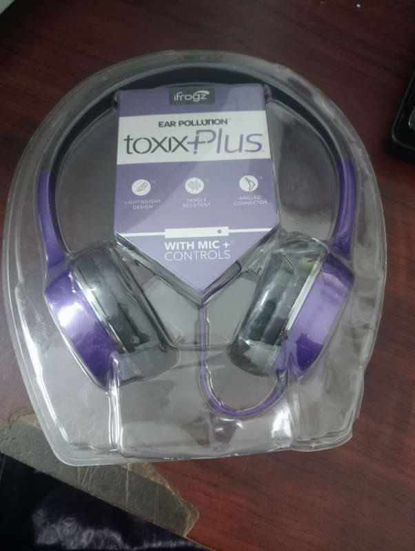 OPENBOX IFROGZ Headphone With Mic+ Control PURPLE