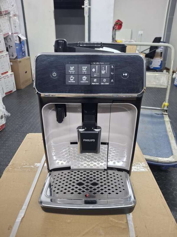 USED PHILIPS S2200 Automatic Espresso Machine FULLY AUTOMATIC MACHINE ZINC BROWN