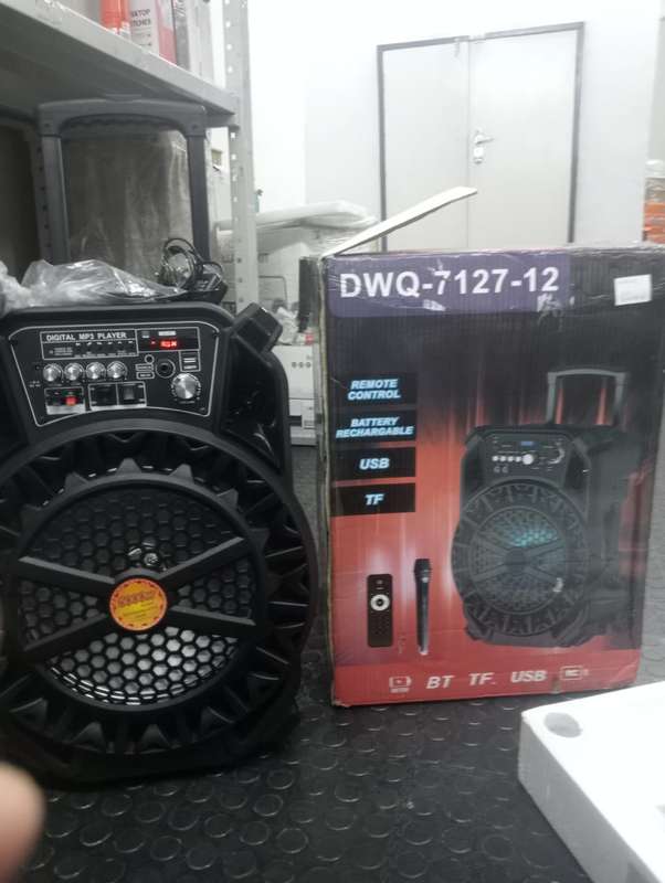 OPEN BOX-12" Trolly Speaker  Wireless +Mic+Remote