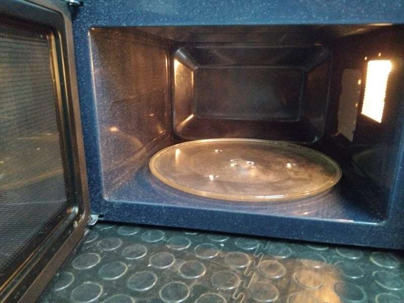 OPENBOX SAMSUNG 40L Solo Microwave BLACK GLASS MIRROR