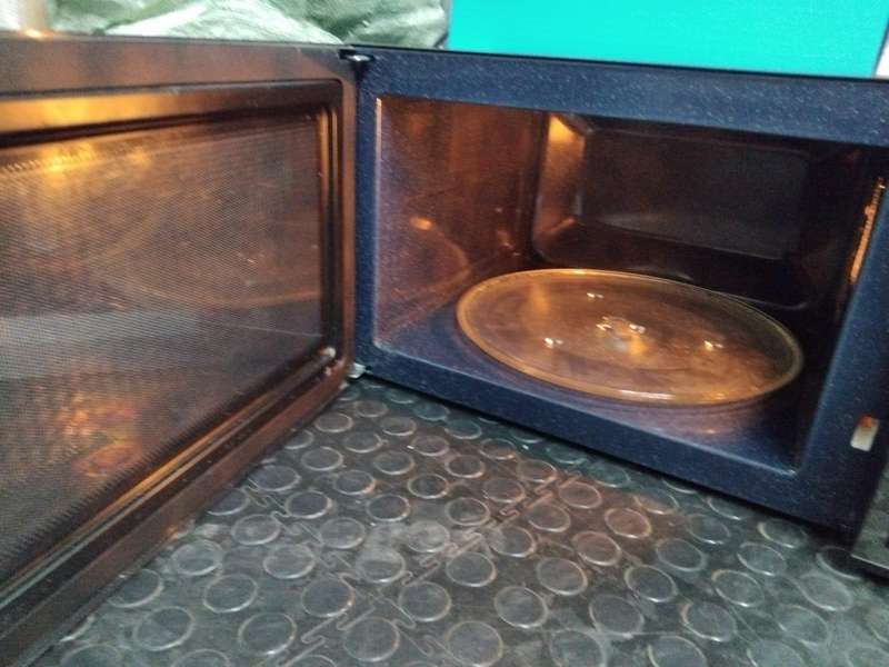 OPENBOX SAMSUNG 40L Solo Microwave BLACK GLASS MIRROR