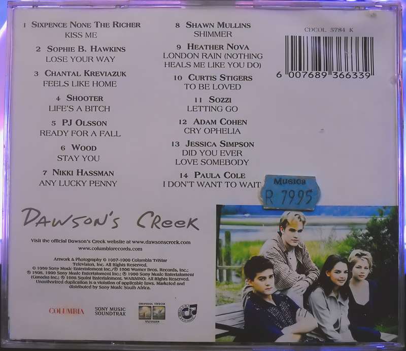 songs from DAWSON'S CREEK CD